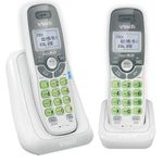 VTech 2 Handset DECT 6.0 Cordless Phone with Caller ID/Call Waiting, CS6114-2 (White) *** for Speakerphone Version, See Models; EL51203, CS6919-2 or GL2101-2 ***