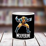 Chanakya Ceramic Wolverine Mug, White, 350 Ml