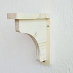 2 x Pine Wooden Shelf Brackets Gallows Bracket 180mm x 200mm