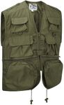 Army and Outdoors Multi-Pocket Vest Waistcoat Gilet (XL, Olive)