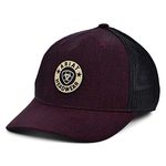 ARIAT Round Patch Trucker Hat Burgundy