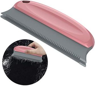 Meteou Pet Hair Cleaning Remover Brush | Pet Hair Detailer with Handle | Cat and Dog Hair Lint Remover Brush for Cars Furniture Carpet Sofa Clothes Beds Couches Blinds Chairs BrickRed