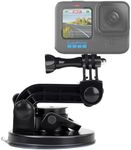 Suptig Suction Cup Mount Compatible for Gopro Hero 13/12/11/10/9/8/7/6/5/4/3/3+/2 Gopro Max, Hero+, Hero Session, and More Action Cameras Car Windshield and Window Mount