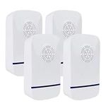 Insect Repellent Plug in, 4 Pack Ultrasonic Pest Repeller, Electronic Spider Mouse Repellent Indoor Pet Control for Mice, Anti, Rat, Rodent,Fly, Mosquitoes, Harmless to Pets and Human