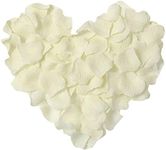 Neo LOONS 1000 Pcs Artificial Silk Rose Petals Decoration Wedding Party Color Ivory