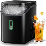 Nugget Ice Maker Countertop - Silonn Pebble Ice Maker Machine with Self-Cleaning Function, 33lbs/24H, Ice Makers for Home/Kitchen/Office