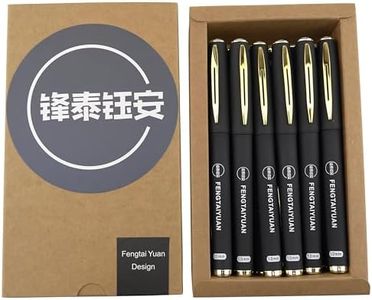 Fengtaiyuan 10P18, Black Ink Gel Pens, 18 Count, Writting Smooth, Comfortable Pens (1.0mm-Black)