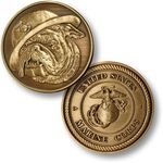 Northwest Territorial Mint Bulldog - USMC Bronze Antique