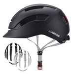 SLANIGIRO Adult-Youth Urban Bike Helmet - Adjustable Fit System & Integrated Taillight for Men Women