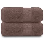 GC GAVENO CAVAILIA Soft Bath Towel Set | 2 Pieces Egyptian Cotton Bathroom Towel | 700 GSM Hotel Collection Towels | Water Absorbent Towels Sets | Camel | 70X125