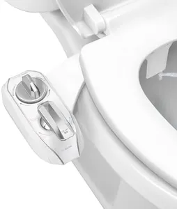 LUXE Bidet NEO 320 Plus - Only Patented Bidet Attachment for Toilet Seat, Innovative Hinges to Clean, Slide-in Install, Advanced 360° Self-Clean, Warm, Dual Nozzles, Feminine & Rear Wash (Chrome)
