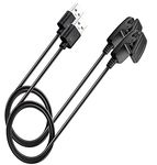 TUCANA 2 Pack Charge Cable Compatible for Garmin Approach S20/G10 Forerunner 235/35/64/230/630/645/645 Music/735XT/Vivomove HR/Lily, Replacement USB Charging Clip Sync Data Cable (2 pcs)