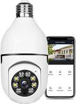 FINICKY-WORLD 2MP Full HD Smart Wi-Fi CCTV Camera Bulb Light | 360° Pan & Tilt | View & Talk | Motion Alert | Night Vision | SD Card (Up to 128 GB) | 2-Way Talk | IR Led | White