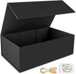 Black Gift Box, 9.5x6x3 Inch Gift b