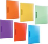 Filexec 6192, Clamp Binder, Frosted, Set of 6, 6 Assorted Colors Blueberry, Strawberry, Grape, Lime, Lemon, Tangerine (50028-6192)