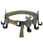 Highwild Treestand Strap Gear Hangers for Hunting Gears Bow - Multi-Hook Accessory Holder - NO Plastic Parts - ON Your Tree in Seconds - 5 Hooks Set