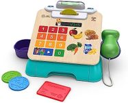 Baby Einstein + Hape Magic Touch Cash Register Pretend to Check Out Toy, with Real Sounds and Music, Ages 9 Months and Up