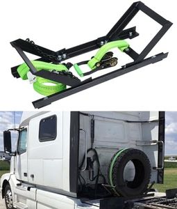 Autoholic Semi Truck Spare Tire Rack Spare Tire Holder Spare Tire Carrier V2.0 Base Reinforcement