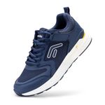 FitVille Mens Lightweight Trainers Extra Wide Fit Comfortable Walking Shoes Breathable Running Sneakers for Plantar Fasciitis Flat Feet - Rebound Core V7