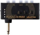 Valeton Rushead Max USB Chargable Portable Pocket Guitar Bass Headphone Amp Carry-On Bedroom Plug-In Multi-Effects