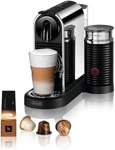 De'Longhi Nespresso CitiZ Platinum & Milk EN330.M, Kaffeemaschine, Kaffeekapsmaschine, 19 Bar Drücken, Heißer und Kalter Milchschaum mit Aeroccino3 inbegriffen, 1260W, Schwarz
