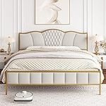 HITHOS Queen Size Bed Frame, Modern