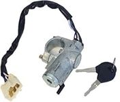 Golden Selection Ignition Steering Switch Lock & Cylinder Tumbler w/ 2 Keys with Wire Compatible With 1987-1994 Nissan Pathfinder D21 2.4L L4 3.0L V6 Manual Transmission US-231 48700-01G25 48700-01G26