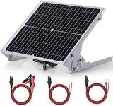 SUNER POWER 24V 20W Solar Battery Trickle Charger Maintainer, Built-in Smart MPPT Charge Controller, Adjustable Mount Bracket, Waterproof 20 Watt Solar Panel Kits for 24 Volt Rechargeable Batteries