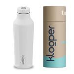 Klooper Vibe Insulated Bottles(Arctic White, 500ML) | Stainless Steel 304 Bottle | Thermosteel Hot and Cold Steel Water Bottle | Fridge Bottle |Sports Bottle | Gym Bottle |Travel Bottle