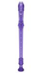 JUAREZ JRF100PP Claró Descant German Style 8 Holes Soprano Recorder Flute with Cleaning Rod Suitable for School Ensembles | Home Practice | Music Classes | Gift, Purple with Cleaning Rod & Case