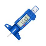 GODESON Digital Tire Tread Depth Gauge,Tire Tread Depth Gauge in 1 Inch/25.4 mm,Tire Depth Gauge with Large LCD Display,Tread Depth Gauge Suitable for All Vehicle Tires-Blue