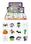 Henbrandt 24 x Mini Halloween Spooky Temporary Transfer Tattoos Vampire Pumpkin Bats Kids Trick or Treat