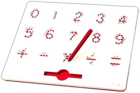 Play22 Magnetic Drawing Board - STEM Educational Learning 0-9 Numbers Kids Drawing Board - Writing Board for Kids Erasable - 0 to 9 Magnetic Doodle Board Includes A Pen - Best Gift for Boys and Girls