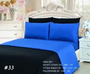 Tache Home Fashion Royal Blue Duvet Cover Set, King