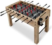 Giantex 54" Foosball Table Adult Size, Full Size Arcade Soccer Table Game w/2 Balls & 2 Cup Holders, Football Table for Adults, Competition Sized Foosball Table for Game Room, Family, Party