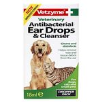 Vetzyme Antibacterial Ear Drops & Cleanser 18Ml 60G - Bulk Deal of 6X