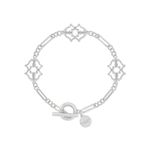 RADLEY Women's Silver Plated Heirloom Link Toggle T-Bar Bracelet RYJ3381S