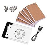 Flipbook kit Drawing Paper, Flip Book Kit with Light Pad LED Light Box Tablet 300 Sheets Drawing Paper Flipbook with Binding Screws for Drawing Tracing Animation Sketching Cartoon Creation