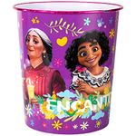 Encanto Kids Childrens Waste Bucket Paper Bin Basket for Bedroom Study Desk Dustbin