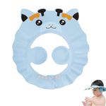 Baby Shower Cap,Kids Hair Washing Shield,Adjustable Kids Shampoo Cap,Hair Washing Aids for Kids,Baby Toddler Hair Washing Shield with Ear Cover,Shower Cap for Kids,for Kids Eyes Ears Protection