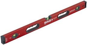 SOLA LSB32 Big Red Aluminum Box Beam Level with 3 60% Magnified Vials, 32-Inch