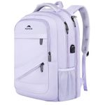 MATEIN Large Travel Backpack for Womens, Lightweight Carry on Backpack Flight Approved Fit 17 in Laptop, Firm Personal item Backpacks for Travel Essentials, College Bags for Women, Purple