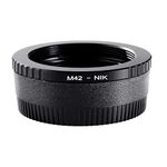 K&F Concept Updated M42 to Nik Adapter, Manual Lens Mount Adapter Compatible with M42 Mount Lens to Nikon/Nikon F Mount Camera Body