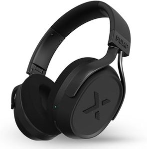 BlueAnt Pump X Wireless Over-Ear Headphones, Bluetooth, Powerful Bass, Active Noise Cancelling & Transparency Mode, Interchangeable Ear Cups, All-Day Comfort for Gym and Training, Stealth Black