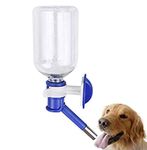 Pet Water Bottles Dog Cat Rabbit Puppy Hanging Water Feeder Portable Travel Fountain Water Drinking Dispenser No Spill Automatic Drinker Cage Water Bowl 500ml