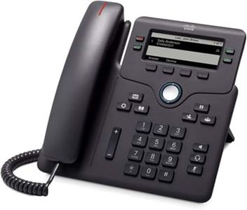 Cisco IP Business Phone 6861 with Multi-Platform Phone Firmware, 3.2-inch Display, Ethernet and Wi-Fi Connectivity, 1-Year Limited Hardware Warranty (CP-6861-3PW-NA-K9=)