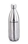 ATLASWARE Insulated Bottle Keep Cold 18 Hours & 24 Hours Hot Vacuum Food Grade, Flasks, Featured with BPA and Toxic Free & Double Wall Insulated Vacuum, Great Gift for Everyone | Grey | 1000ml