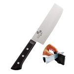 Kai Wakatake Stainless Steel Nakiri Knife, 1-Piece, Black & Silver