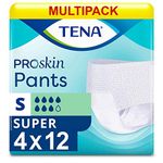 Multipack 4X TENA Pants Super Small (1700ml) 12 Pack Incontinence Protection