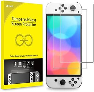 JETech Screen Protector Compatible with Nintendo Switch (OLED Model) 7-Inch 2021 Release, Tempered Glass Film, 2-Pack